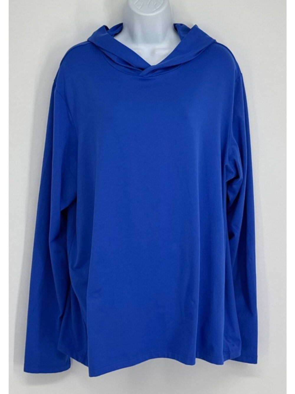 Alo Yoga Men L Amplify Hoodie Blue Performance Pullover Shirt